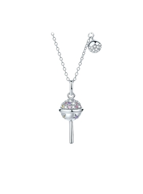 周六福元气糖果项链女S925银链坠轻奢小众送女友圣诞礼物