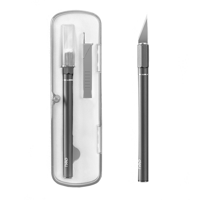 得力雕刻刀剪纸专用刀套装刻纸雕刻刀工具手账笔刀橡皮章木雕刀具