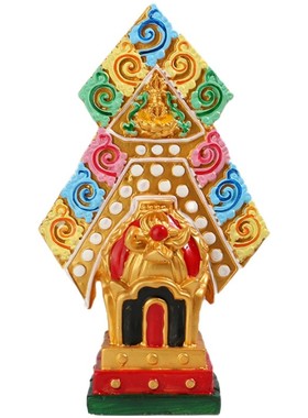 上师本尊空行彩绘三根本朵玛