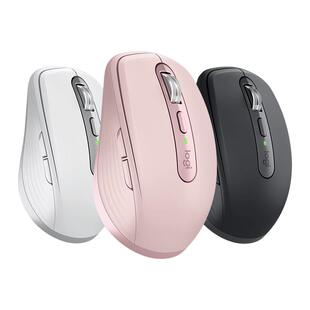 罗技MX Anywhere3S无线鼠标轻音蓝牙笔记本台式电脑办公商务粉色