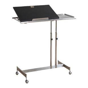 北欧沙发边几可移动茶几升降琴谱架电脑桌中古实木角几床头小桌子