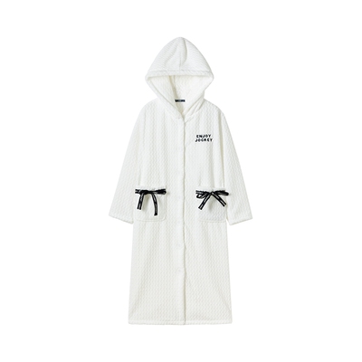 JOCKEY双面加厚法兰绒睡袍