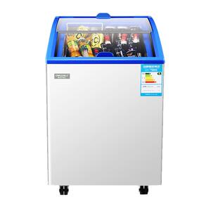 东之开立小型雪糕柜展示冰柜商用迷你圆弧冷藏冷冻柜卧式冷柜家用