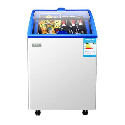 小型商用雪糕柜玻璃门卧式冷柜