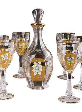 BOHEMIA捷克手绘描金酒具酒杯