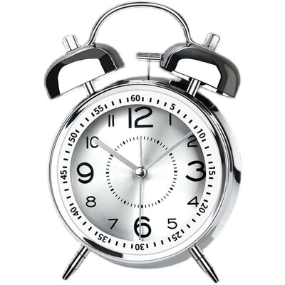 金属夜光充电超响防摔床头闹钟