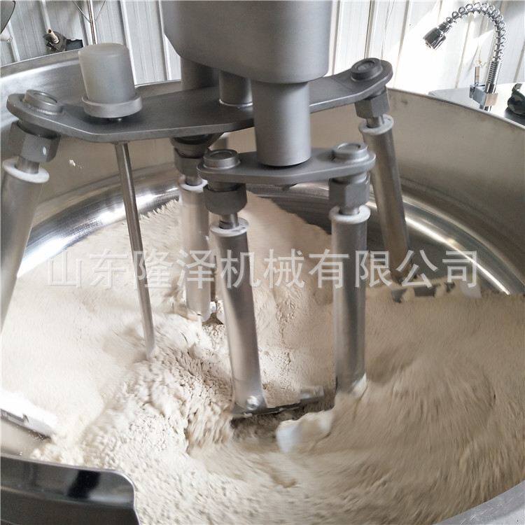 自动炒面机器 小麦面粉油茶面炒锅  加工凉粉机设备 大型行星炒锅