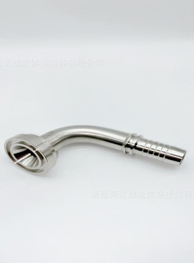 87391轻型不锈钢接头90° SAE法兰接头3000PSI伊顿不锈钢扣压接头