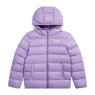 李宁羽绒服儿童短款外套青少年女童冬季保暖女款童装官方旗舰正品