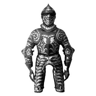 海外代购Armor◇手作中世纪骑士蚀刻钢制可穿戴护甲盔甲铠甲套装
