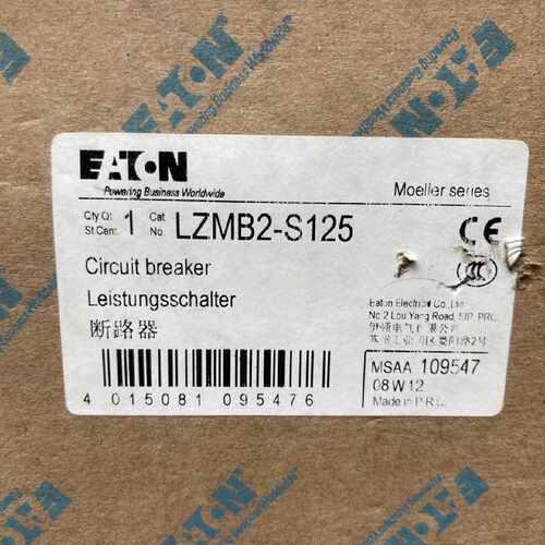 议价原装进口 伊顿穆勒断路器 LZMB2-S125 3P 125A 现货议价
