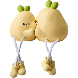 创意可爱吊脚娃娃桌面摆件洞洞板置物架装饰品儿童女孩改造小物件