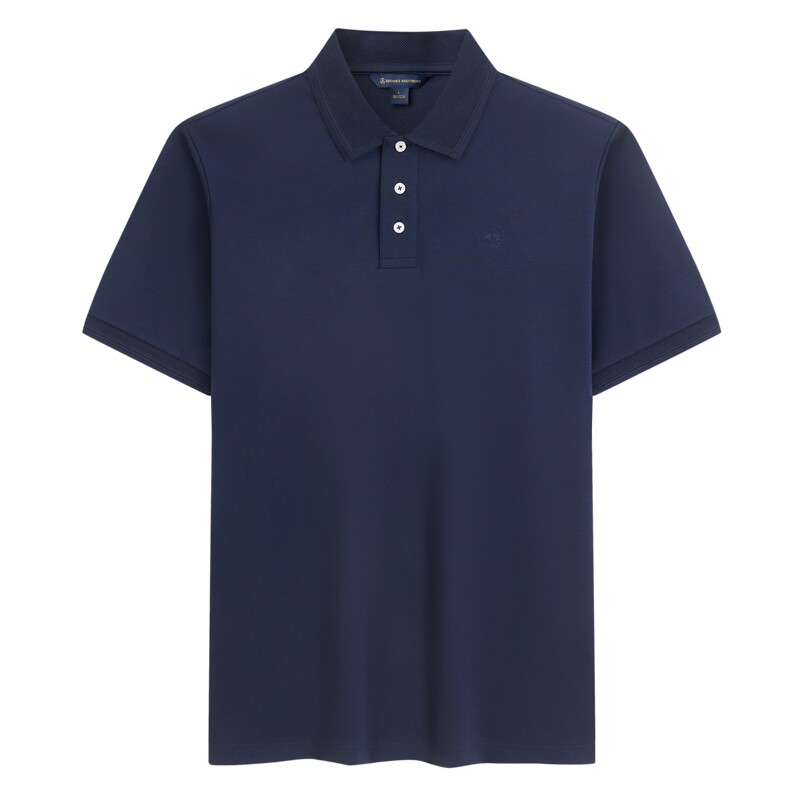 Brooks Brothers/布克兄弟男士春夏刺绣logo网眼领口Polo衫