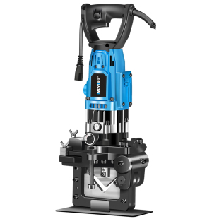 液压角铁冲孔机手提式小型电动切断机角钢切角机开孔神器打孔器