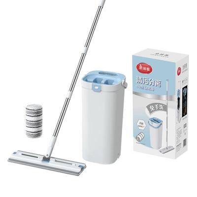 美丽雅平板拖把不锈钢带桶洗刷