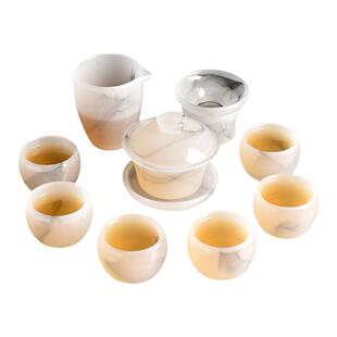 2024新款琉璃茶具套装轻奢功夫茶杯家用盖碗高端高档泡茶全套礼盒