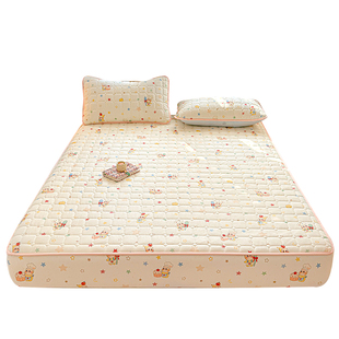 全棉加厚夹棉床笠纯棉床罩a类母婴级床垫保护罩儿童防滑隔脏床套