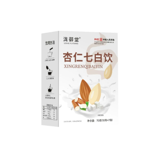 杏仁七白饮旗舰店正品山药茯苓莲子南杏仁粉美营养白早餐代餐冲泡