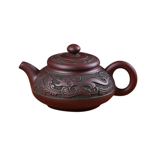 宜兴紫砂茶具复古青铜器紫砂壶原矿茶壶陶瓷大号茶壶功夫泡茶壶