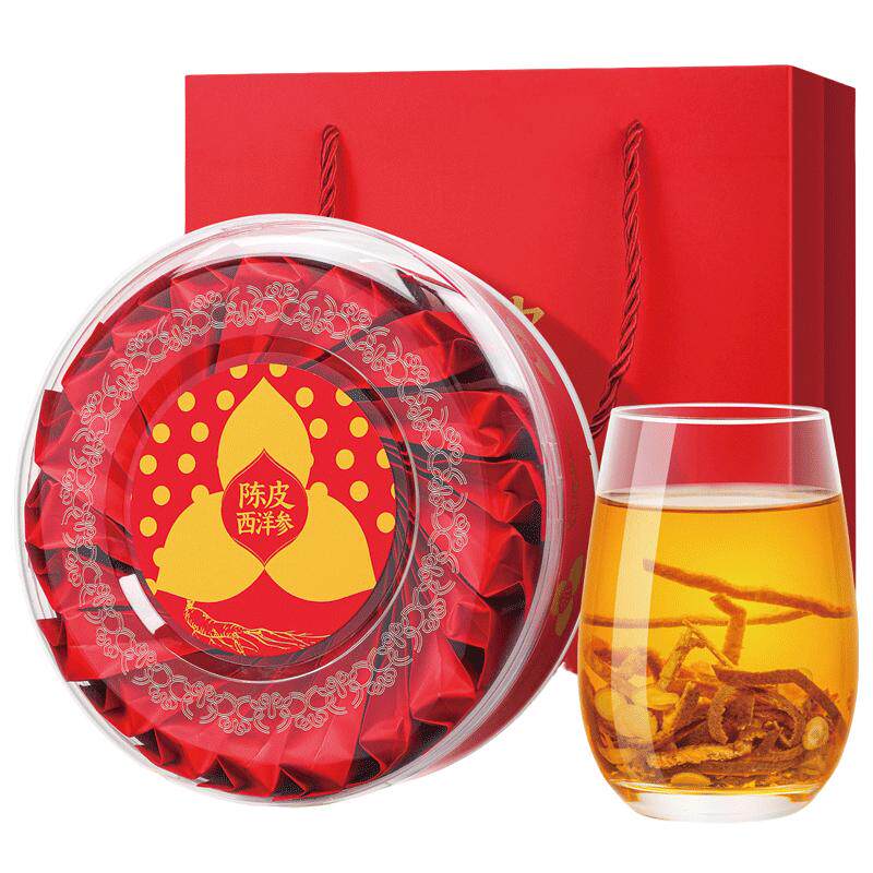 陈皮西洋参茶礼盒装养生代用泡茶