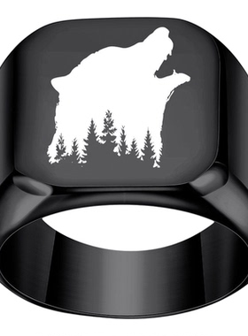 戒指钛钢镶白贝壳滴油星星首饰品