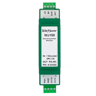 维君瑞1路编码器脉冲信号计数器计米器2DI高速ModbusRTU模块WJ150