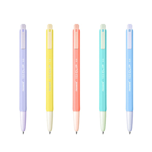 韩国慕娜美monami进口clip六角刷题圆珠笔0.7刷题 按动中油笔 0.5签字笔慕那美黑色复古原子笔红色1.0蓝