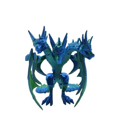 【萌翼龙族】3D打印三头恐龙玩具