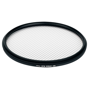 JJC 拉丝滤镜 星光电影炫光拉丝特效镜 蓝色 金色 Streak Filter 城市夜景拍摄光斑镜49mm 72mm 77mm 82mm