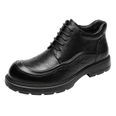 金利来新款舒适加绒保暖皮鞋