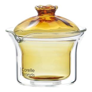 康宁泡茶杯茶水分离杯办公室男女士主人杯喝茶专用2025新款套装