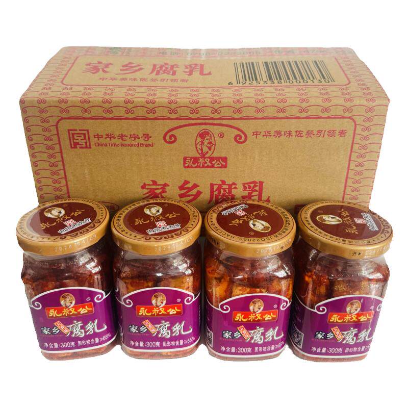 永叔公五香味家乡腐乳300g*4瓶