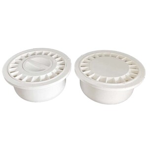 卫生间防臭地漏PVC110排水管水封圆形老式内插塑料盖子75管专用50