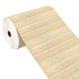 墙纸自粘3d立体木纹墙贴纸商用幼儿园墙面装饰板防撞软包墙裙墙围