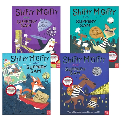 Shifty McGifty and Slippery Sam Picture Book 强强和盗盗绘本系列1-4册 图画故事书 英语早教启蒙读物 英文原版进口儿童图书