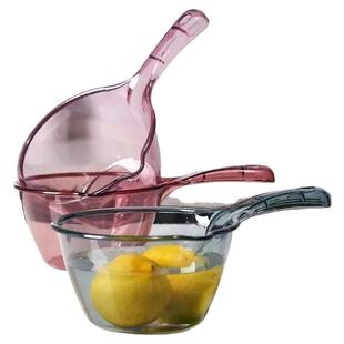 加厚长柄水瓢厨房水漂水勺塑料舀水勺子透明勺子水舀子洗澡漂流