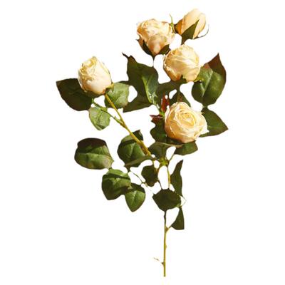 法式复古油画色小玫瑰仿真花假花