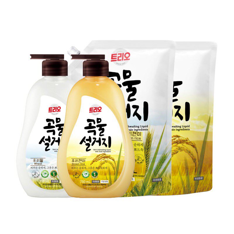 韩国进口爱敬特里奥谷物洗碗餐具