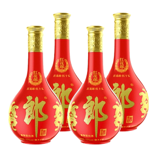 【官方授权】郎酒红花郎15 53度酱香型白酒500ml*4瓶婚宴送礼白酒
