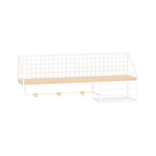 墙上置物架书架壁挂床头挂篮宿舍好物免打孔墙面墙壁悬空板收纳架