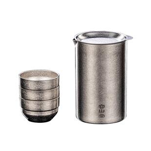 容山堂纯钛旅行茶具套装便携式钛杯茶杯户外露营高端随身快客杯