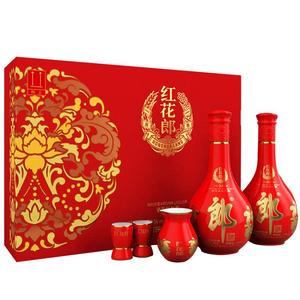 [礼盒款]郎酒 红花郎10十双瓶装 53度500ml*2 酱香型白酒节日送礼