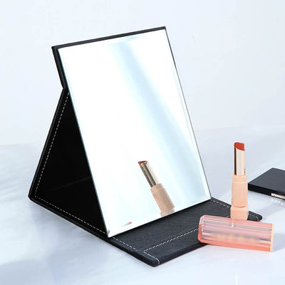 镜子学生女创意家用宿舍寝室化妆镜办公室便携折叠桌面玻璃梳妆镜
