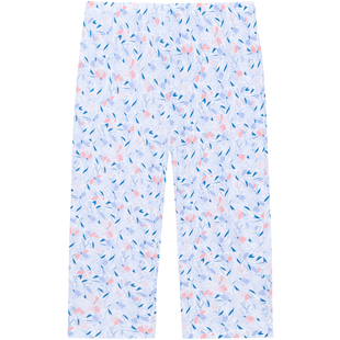 铜牛汗布居家印花女裤 春夏新花色中老年纯棉睡裤家居裤VK034