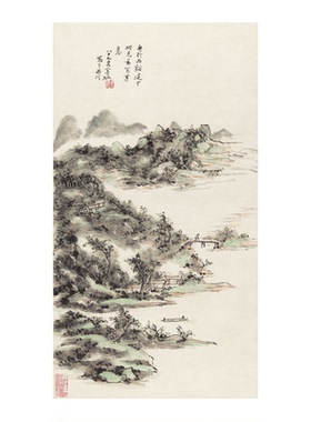 高清艺术微喷画芯宣纸绢布卷轴画