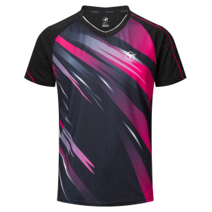 新款速干半袖羽毛球上衣男女短款网球乒乓球运动上装训练衣服团购