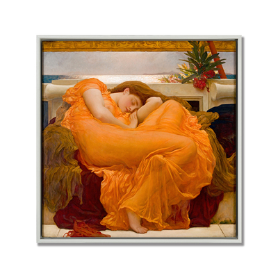 燃烧的六月 flaming june 画 莱顿 油画 挂画 灼热 Leighton 唯美
