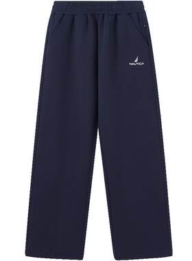 NAUTICA/诺帝卡童装男女童直筒长裤春秋季运动休闲宽松裤子空气层
