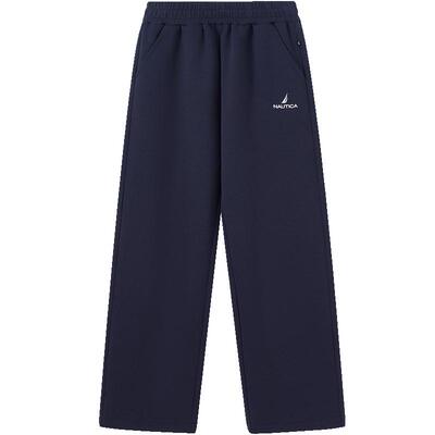 NAUTICA/诺帝卡童装男女童直筒长裤春秋季运动休闲宽松裤子空气层