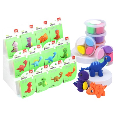 罗弗超轻粘土恐龙奇遇记套装彩泥